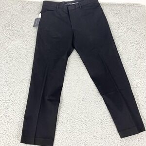 Polo Ralph Lauren Pants Mens 34x30 Black Slim Fit Stretch Dress Chino Casual